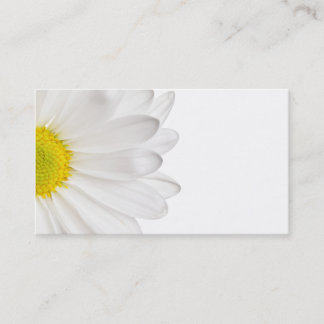 White Daisy Flower Background Gepersonaliseerd Dai Visitekaartje