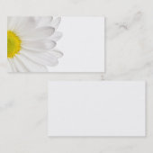 White Daisy Flower Background Gepersonaliseerd Dai Visitekaartje (Voorkant / Achterkant)
