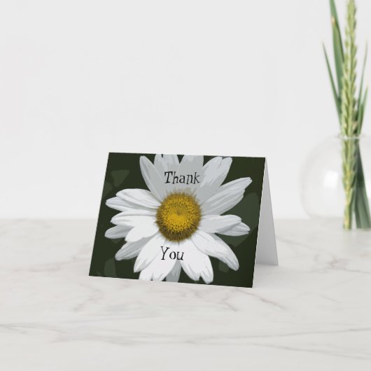 White Daisy Flower Bedankt (Voorkant)