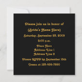 White Daisy Flower Bridal Shower Invitation Kaart (Achterkant)