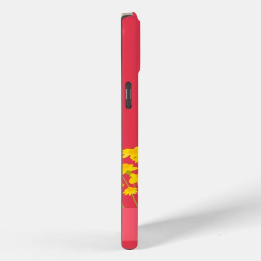 White Daisy Flower Custom Name Case-Mate iPhone Case (Achterkant / Rechts)