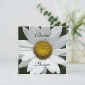 White Daisy Flower Garden Party Vrijgezellenfeest Kaart (Staand voorkant)