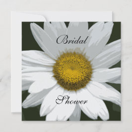 White Daisy Flower Garden Party Vrijgezellenfeest Kaart