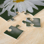 White Daisy Flower Lijst Voeg je eigen foto toe Legpuzzel (Zijkant)