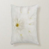 White Daisy Flower Lumbar Pillow Accent Kussen (Voorkant(Verticaal))