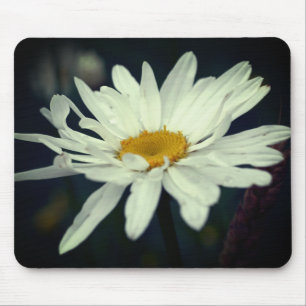 White Daisy Flower Muismat