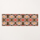 White Daisy Flower Petals Abstract Yogamat (Voorkant (horizontaal))