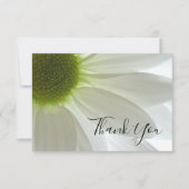 White Daisy Flower Petals Dank je Bedankkaart (Voorkant)