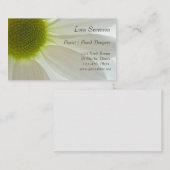 White Daisy Flower Petals Visitekaartje (Voorkant / Achterkant)