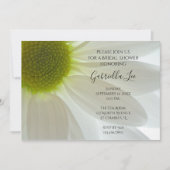 White Daisy Flower Petals Vrijgezellenfeest Kaart (Voorkant)