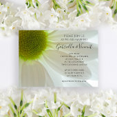 White Daisy Flower Petals Wedding Kaart