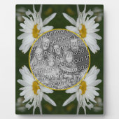 White Daisy Flower Voeg je eigen foto toe Fotoplaat (Voorkant)