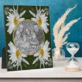 White Daisy Flower Voeg je eigen foto toe Fotoplaat (Zijkant)