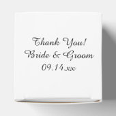 White Daisy Flower Wedding Bedankdoosjes (Bovenkant)