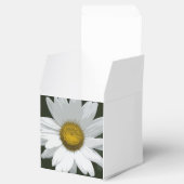 White Daisy Flower Wedding Bedankdoosjes (Geopend)
