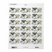 White Daisy Flowers Etiket (Full Sheet)