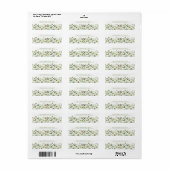White Daisy Flowers Retouradres Labels (Full Sheet)