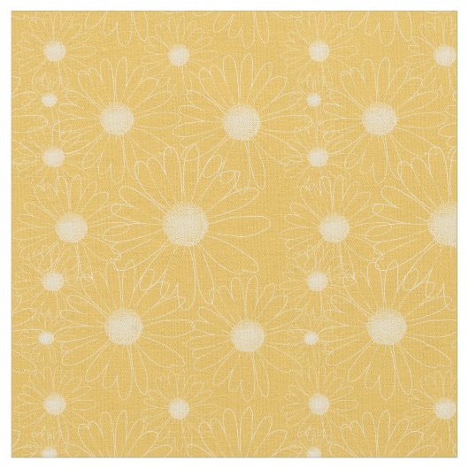 White Daisy Flowers Stof (Close Up)