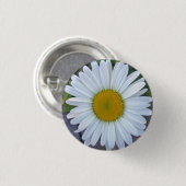  White Daisy-foto Ronde Button 3,2 Cm (Voorkant /achterkant)