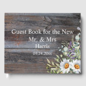 White Daisy Guest Book Gastenboek (Voorkant)