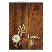 White Daisy Horse Bit Land Western Bedankt (Voorkant)