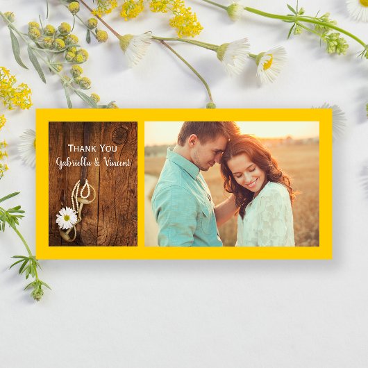 White Daisy Horse Bit Western Weddenschap Bedankt