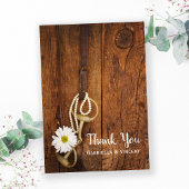 White Daisy Horse Bit Western Weddenschap Bedankt