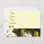 White Daisy House Warming Party Kaart (Achterkant)