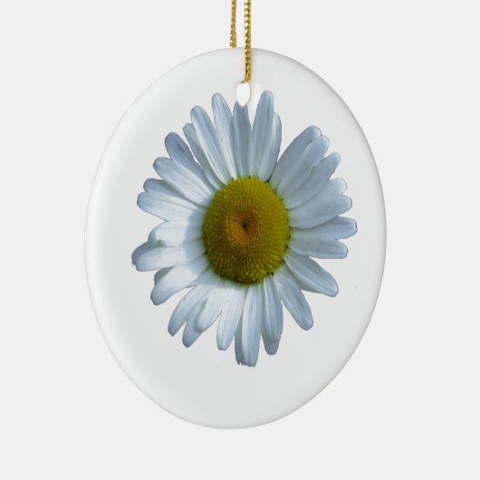 White Daisy Keramisch Ornament (Rechts)