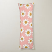 White Daisy Lichaamskussen (Achterkant (Verticaal))