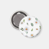 White daisy magnet, Daisy magnet (Voorkant / Achterkant)