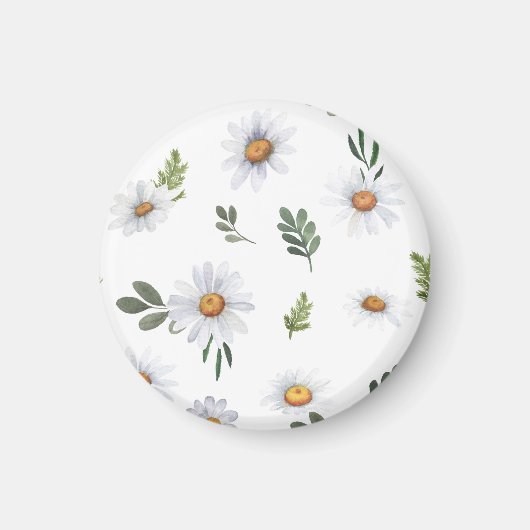 White daisy magnet, Daisy magnet (Voorkant)