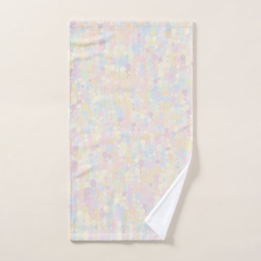 White Daisy met pastel stippen Bad Handdoek (Handdoek)