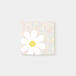 White Daisy met pastel stippen Post-it® Notes