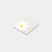 White Daisy met pastel stippen Post-it® Notes (Schuin)