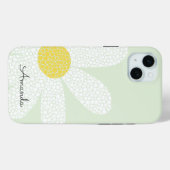 White Daisy met stippen Case-Mate iPhone Case (Achterkant (horizontaal))
