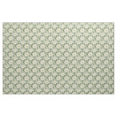 White Daisy Mint Floral Pattern Stof (Fat Quarter)