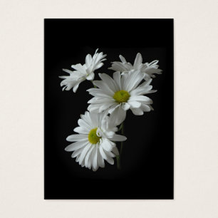White Daisy Mums ATC-fotokaart Visitekaartje