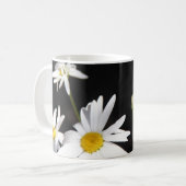 White Daisy on Black, Bible Verse Hope & Prayer Koffiemok (Voorkant links)