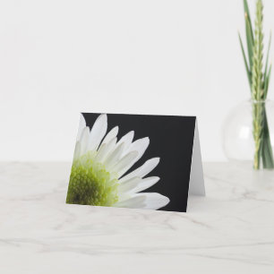 White Daisy on Black Kaart
