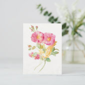 White Daisy on Blue Briefkaart (Staand voorkant)