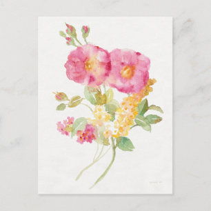 White Daisy on Blue Briefkaart