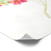 White Daisy on Blue Poster (Hoek)