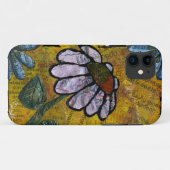 White Daisy on Yellow Background - Collage Case-Mate iPhone Case (Achterkant (horizontaal))