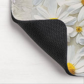 White Daisy over noodlijdend papier Muismat (Hoek)