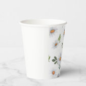White daisy paper cup, White daisies paper cup Papieren Bekers (Rechts)