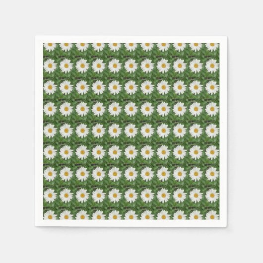 White Daisy Paper Servet (Voorkant)