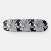 White Daisy-patroon Persoonlijk Skateboard (Horizontaal)