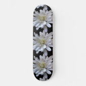 White Daisy-patroon Persoonlijk Skateboard (Voorkant)