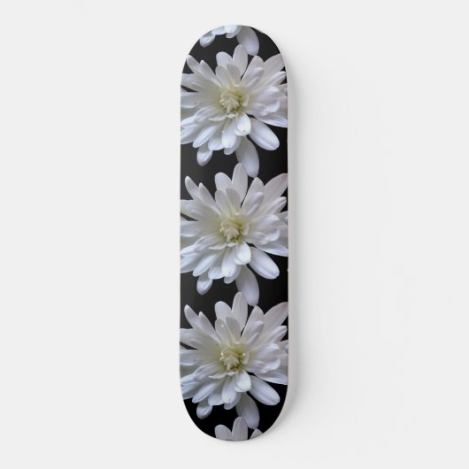 White Daisy-patroon Persoonlijk Skateboard (Voorkant)